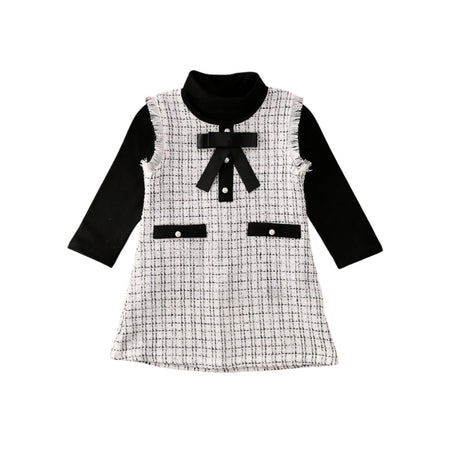 Dion Houndstooth Pinafore Set