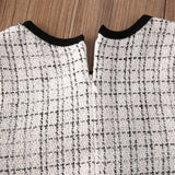Margo Turtleneck Tweed Dress