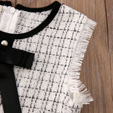 Margo Turtleneck Tweed Dress