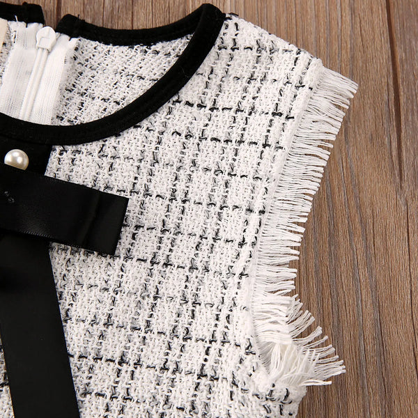 Margo Turtleneck Tweed Dress