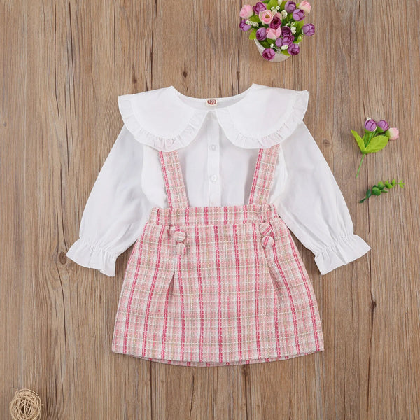 Cher Tweed Pinafore Set