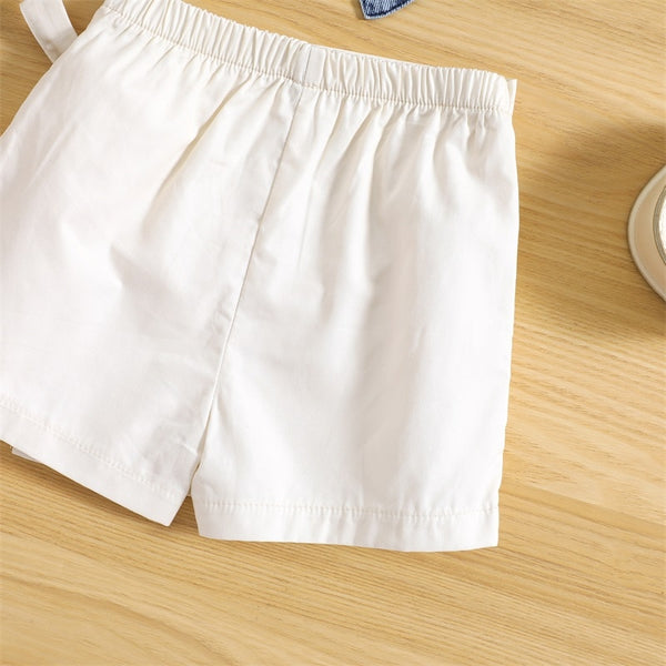 Camille Denim Cami Crop and Skort Set