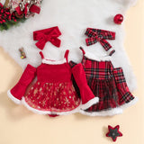 Angelina Christmas Romper Set