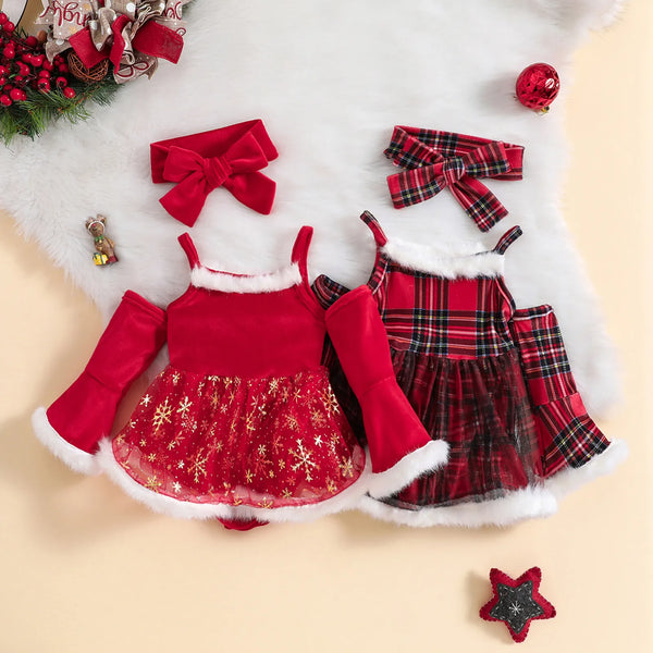 Angelina Christmas Romper Set
