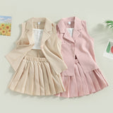 Lindsay Sleeveless Suit Skirt Set
