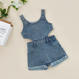 Tara Denim Playsuit