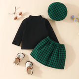 Anna Houndstooth Skirt Set