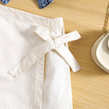 Camille Denim Cami Crop and Skort Set