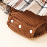 Marsha Ruffle Plaid Romper Set