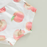 'Peachy' Print Shorts Set