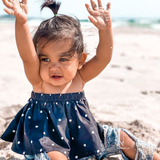 Estelle Polka-Dot Denim Set