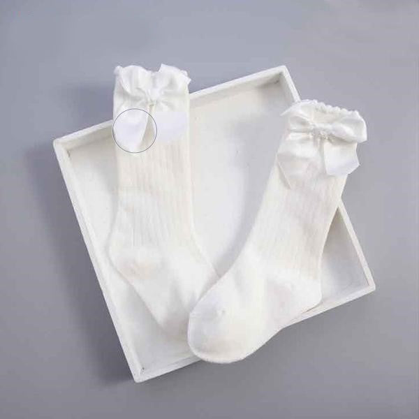 Satin Bow Socks