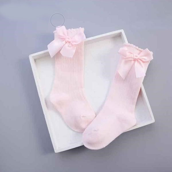 Satin Bow Socks