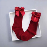 Satin Bow Socks
