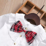 Mistletoe Tartan Skirt Set