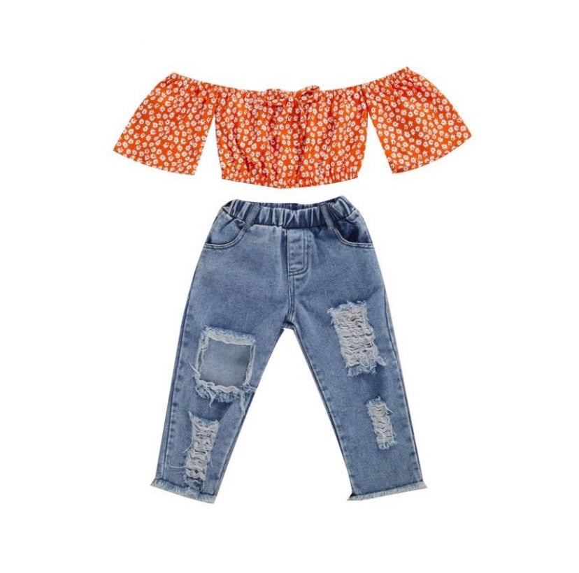 Ava Off-Shoulder Set
