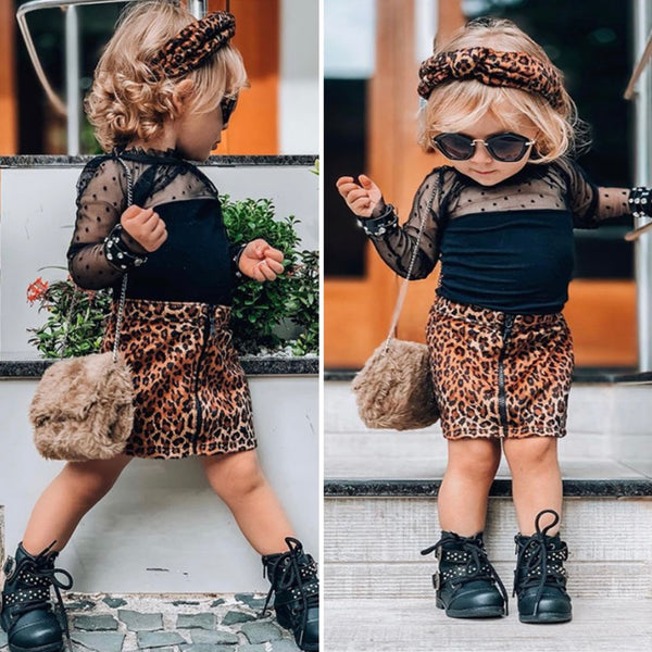 Lorelai Leopard Skirt Set