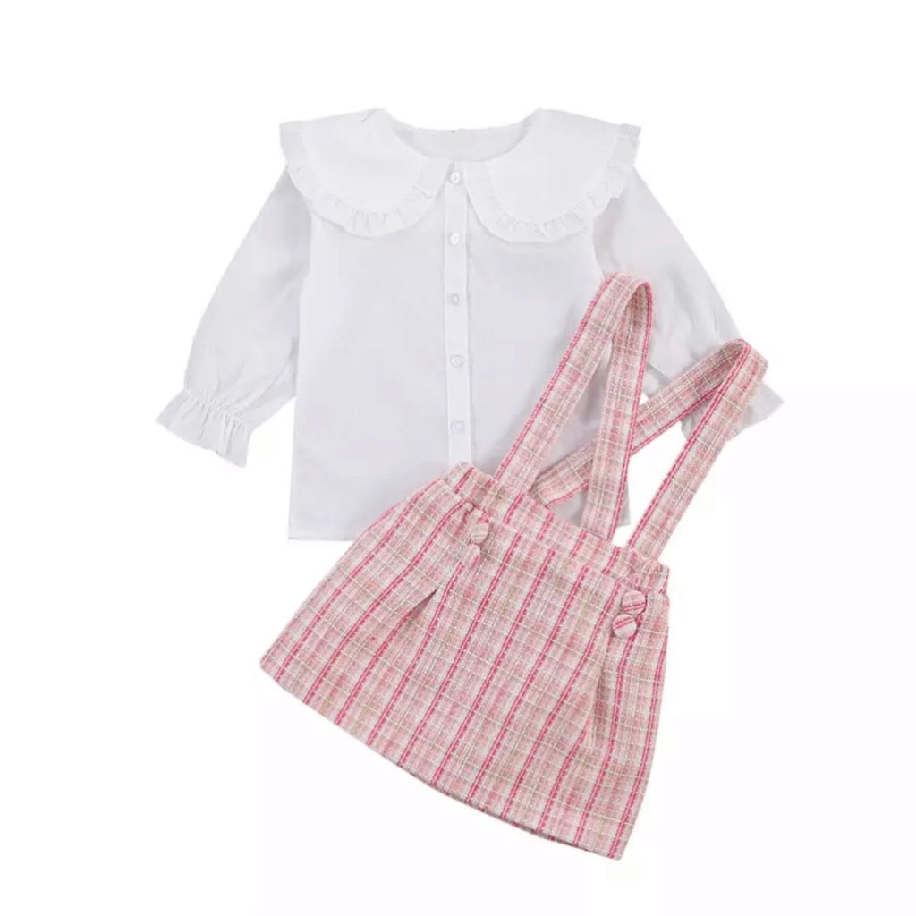 Cher Tweed Pinafore Set