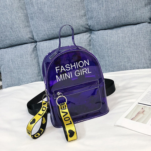 Mini Fashionista Jelly Backpack