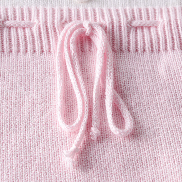 Grace Pompom Heart Knit Romper
