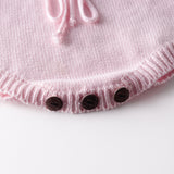 Grace Pompom Heart Knit Romper