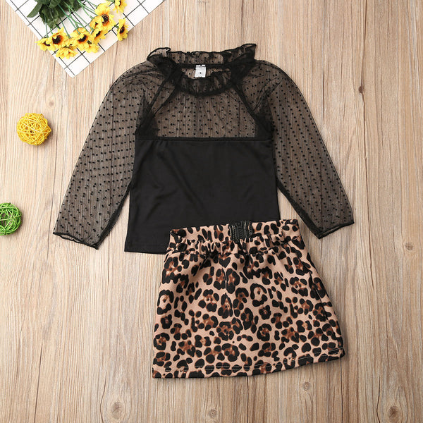 Lorelai Leopard Skirt Set