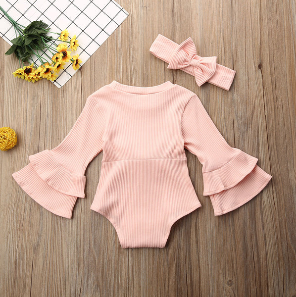 Josephine Bell Sleeve Romper Set