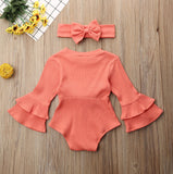 Josephine Bell Sleeve Romper Set