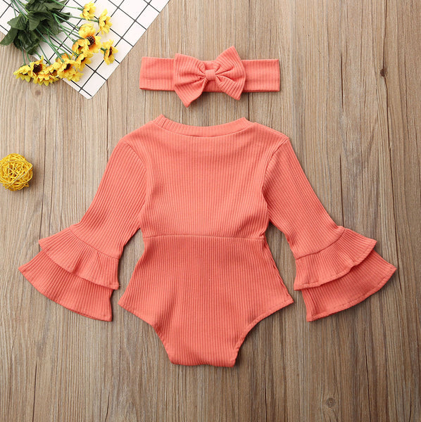 Josephine Bell Sleeve Romper Set