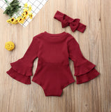 Josephine Bell Sleeve Romper Set