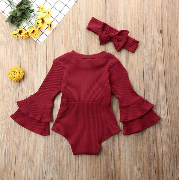 Josephine Bell Sleeve Romper Set