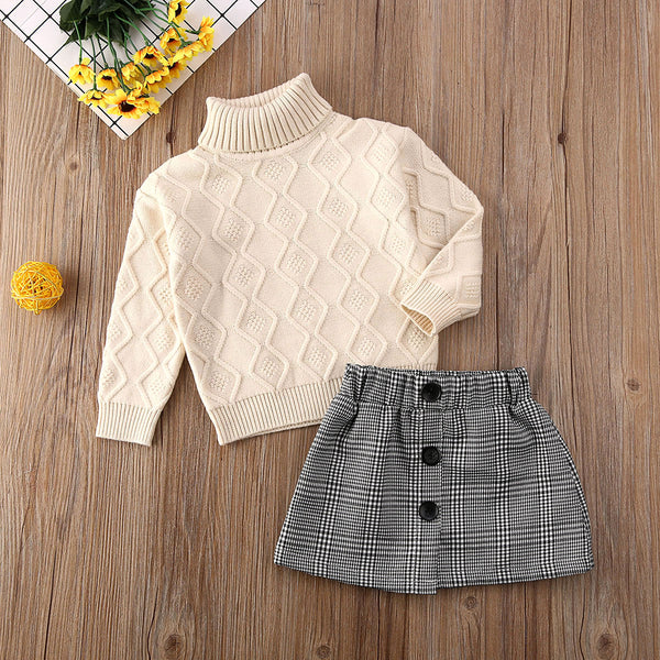 Lana Plaid Mini Skirt Set