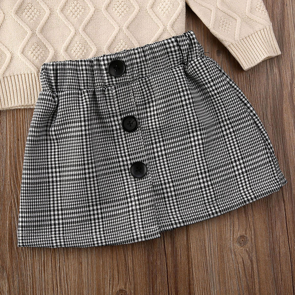 Lana Plaid Mini Skirt Set