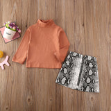 Rachael Snake Print Skirt Set
