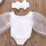 Adele Mesh Sleeve Bodysuit Set