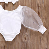 Adele Mesh Sleeve Bodysuit Set