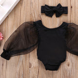 Adele Mesh Sleeve Bodysuit Set