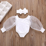 Adele Mesh Sleeve Bodysuit Set