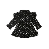 Mila Polka-Dot Ruffle Dress
