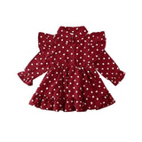 Mila Polka-Dot Ruffle Dress