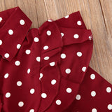 Mila Polka-Dot Ruffle Dress
