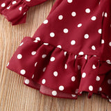 Mila Polka-Dot Ruffle Dress
