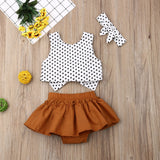 Allie Polka Dot Crop Set