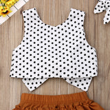 Allie Polka Dot Crop Set