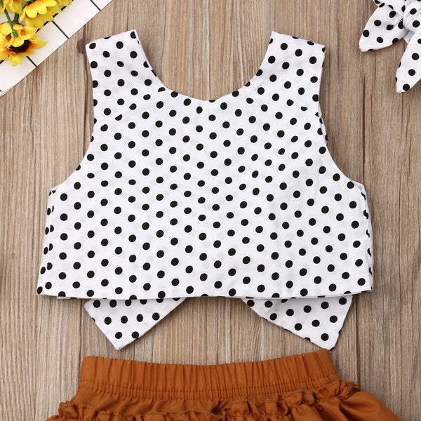 Allie Polka Dot Crop Set