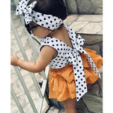 Allie Polka Dot Crop Set