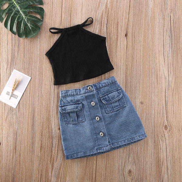 Nola Denim Mini Set