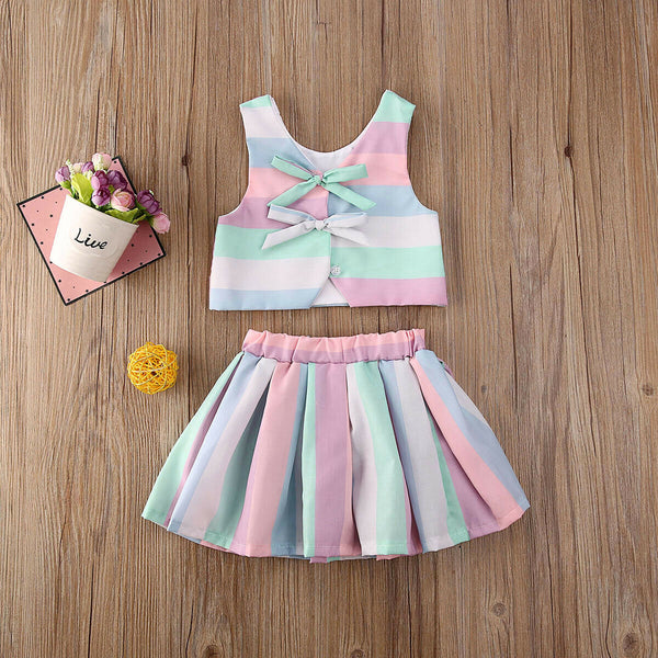 Kara Pleated Skirt Set