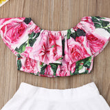 Adaline Off-Shoulder Skirt Set
