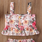 Dahlia Floral Ruffle Set
